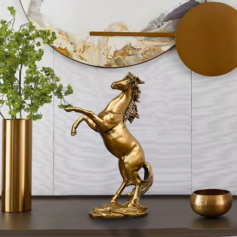 Light Luxury Horse Decoration New Home Gifts All Copper Living