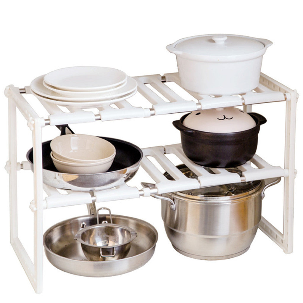 Sink 2 Tier Expandable Shelf Organizer