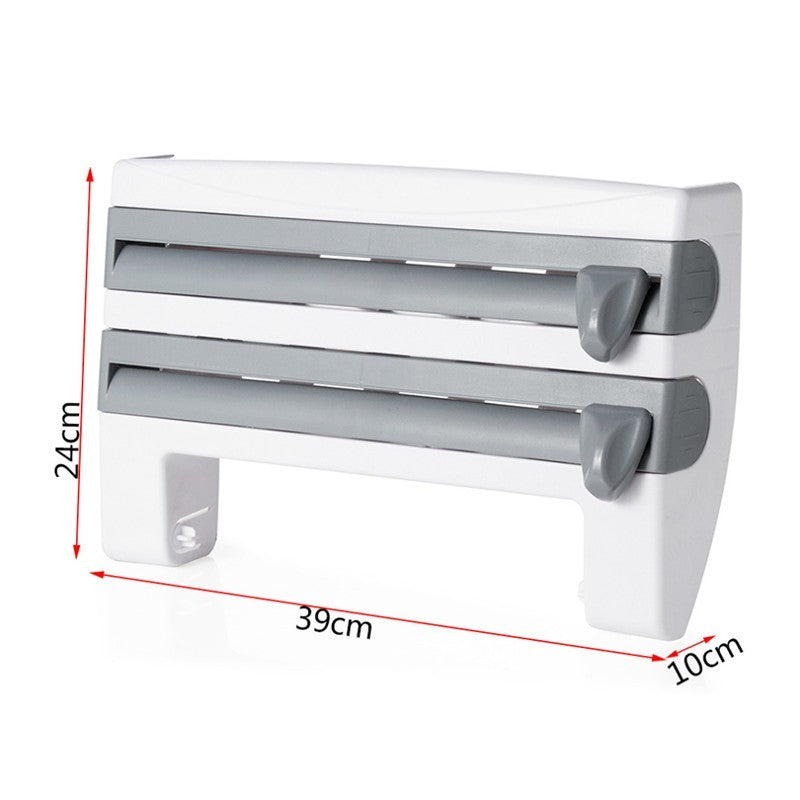 -1 Kitchen Roll Holder Dispenser Kitchen Foil Film Wrap Tissue Paper 4