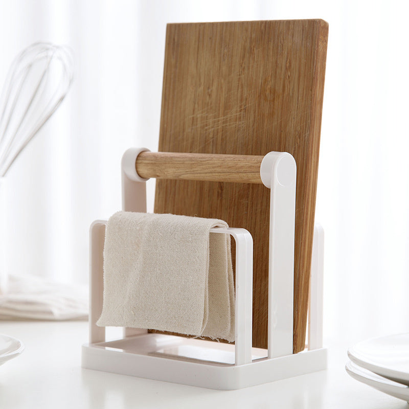 Kitchen Sitting Storage Rack With Cutting Board