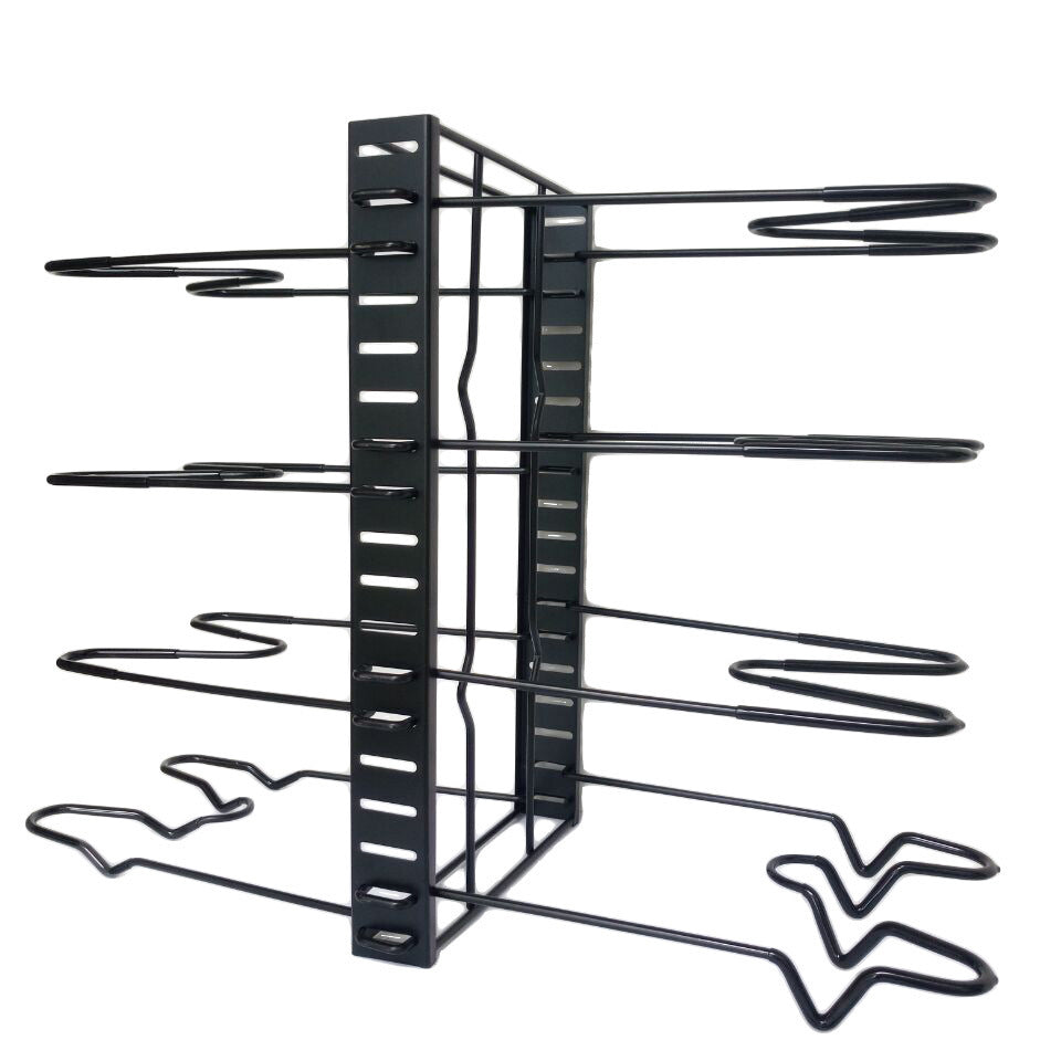 8 Tiers IronStorage Racks Kitc hen Organizer Shelf Holder Black Drain Rack Drying