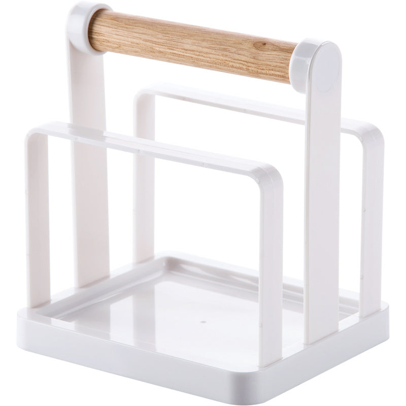 Kitchen Sitting Storage Rack With Cutting Board