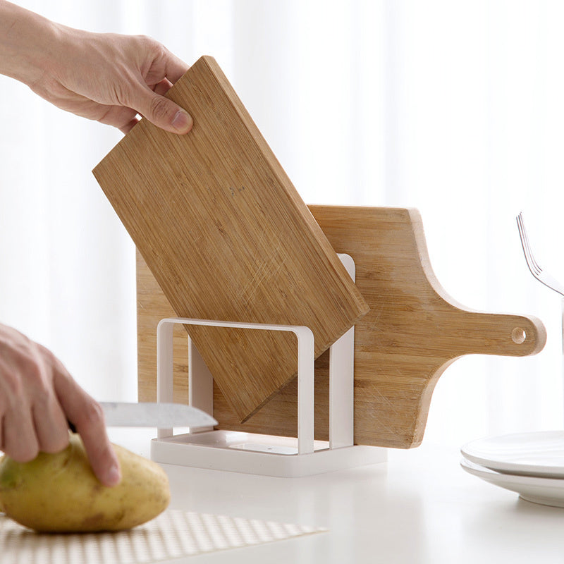 Kitchen Sitting Storage Rack With Cutting Board