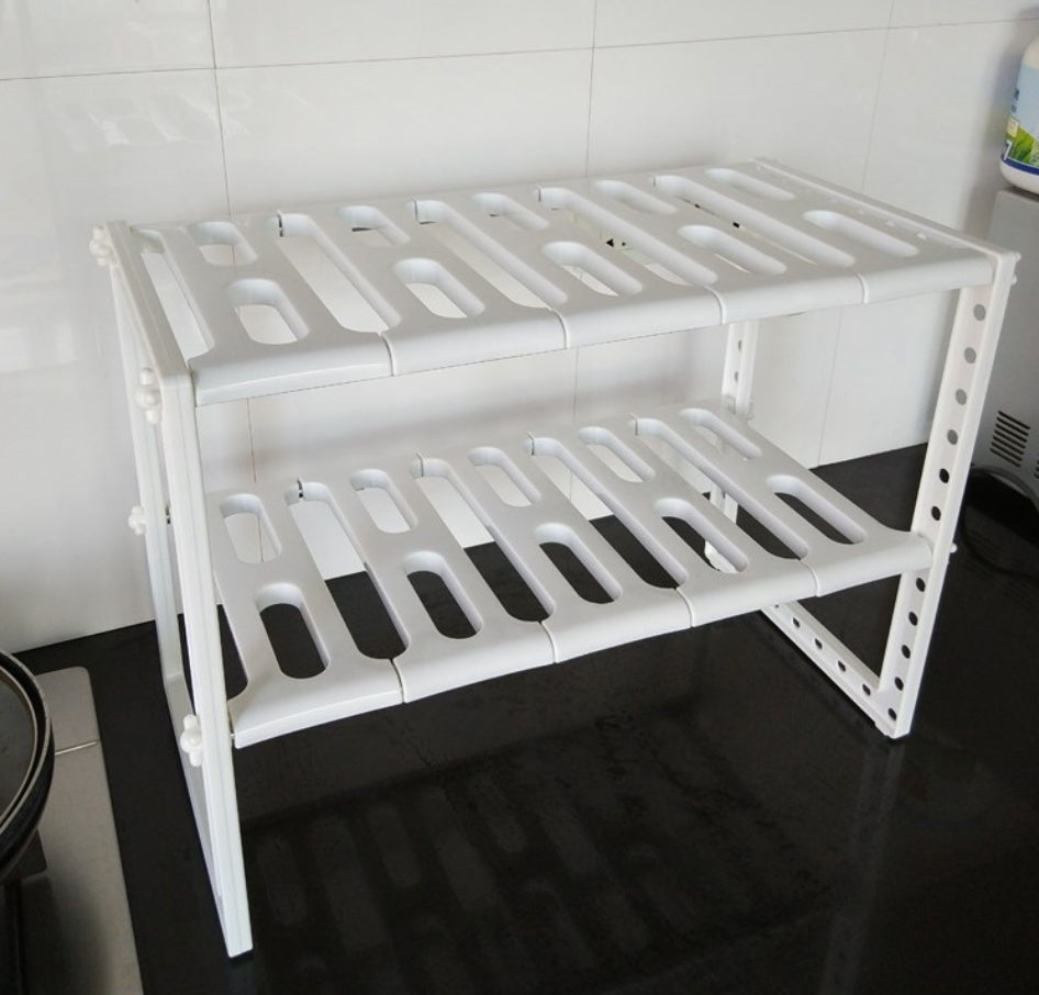 Sink 2 Tier Expandable Shelf Organizer