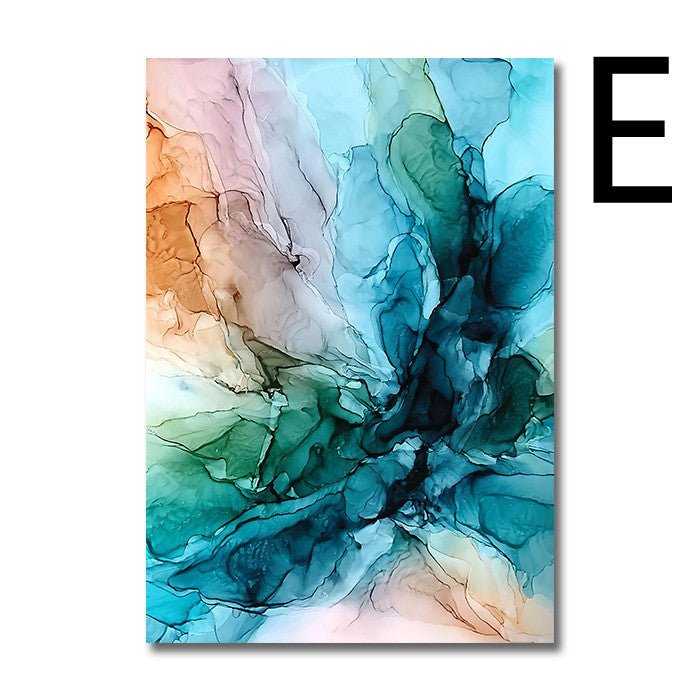 Color Cloud Canvas Poster Modern Abstract Wall Art Painting