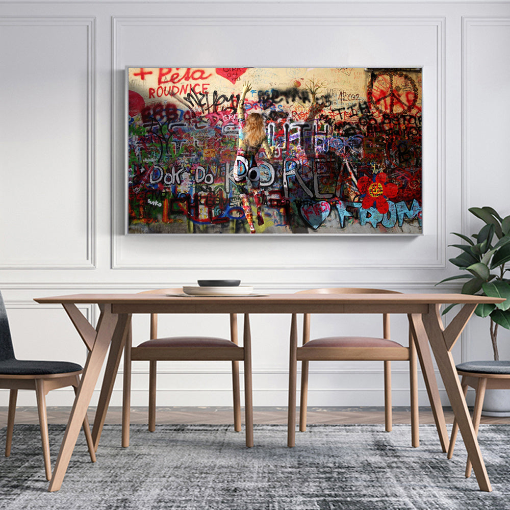 Modern Street Abstract Graffiti Art Print