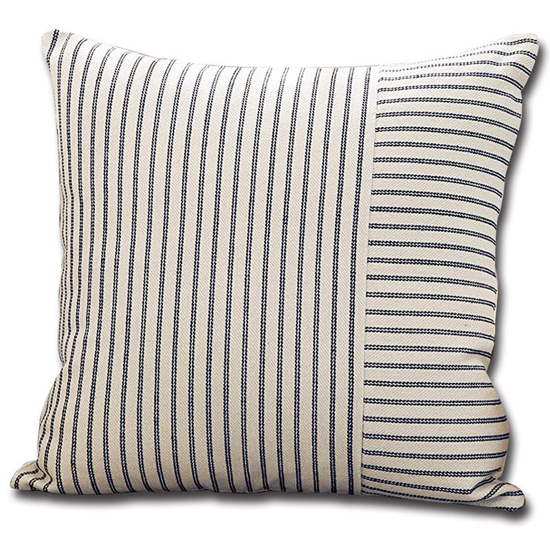 Modern Decorative Striped Canvas Pillow Cover Home Home Sofa Bedroom Cushion