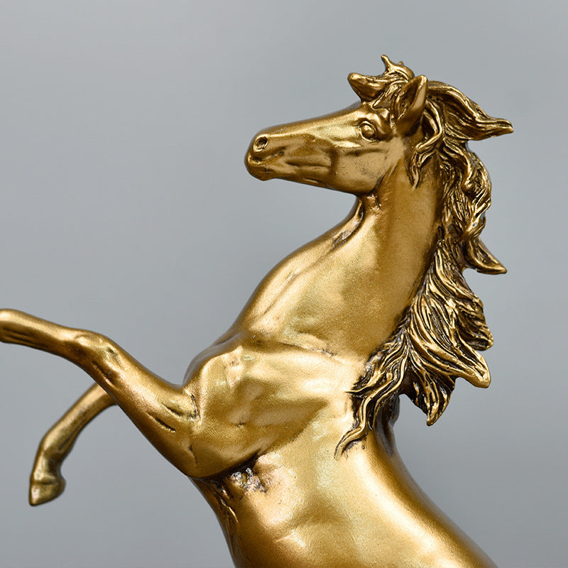 Light Luxury Horse Decoration New Home Gifts All Copper Living